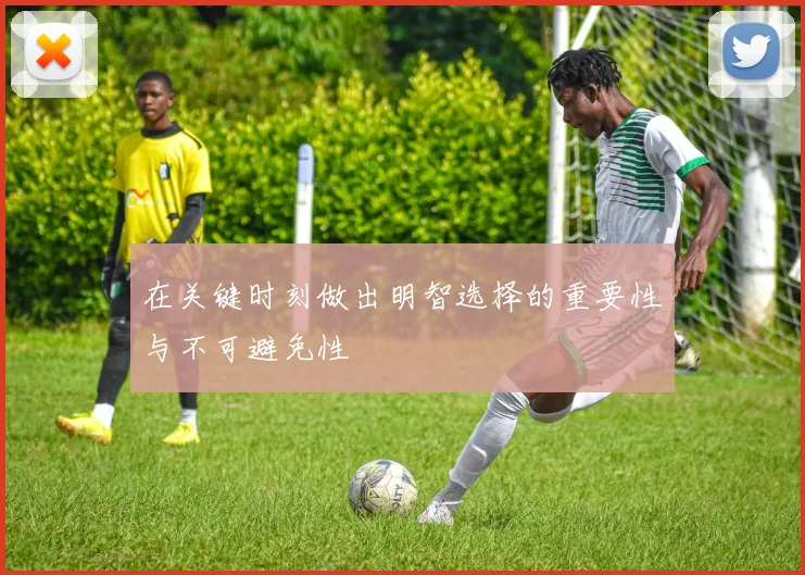 在关键时刻做出明智选择的重要性与不可避免性
